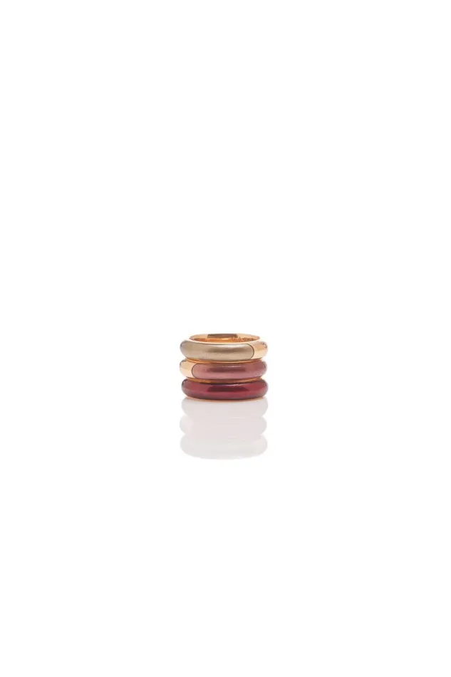 Women Rings Gabriela Hearst Vitreous Yellow Enamel and 18K Gold Ring