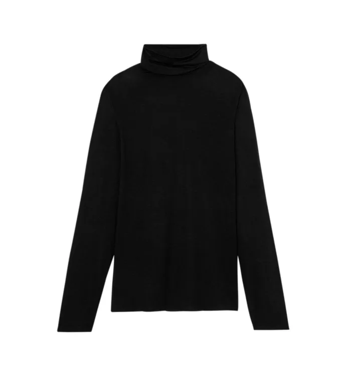 Women Rollneck Top 8211 Black Promod Tops Women Rollneck Top 8211 Black Promod Tops