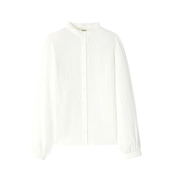 Women Romantic Shirt 8211 Ecru Promod Shirts And Tunics