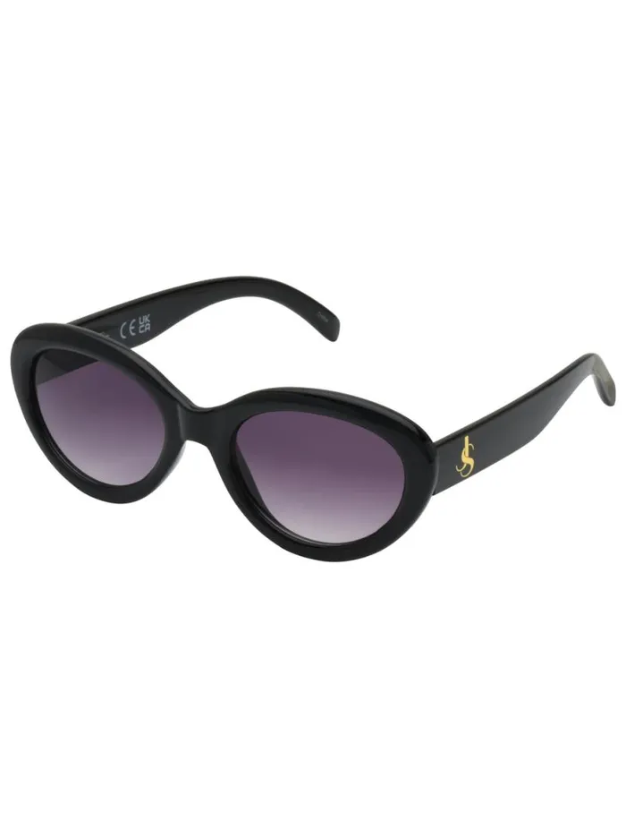 Women Round Cat Eye Sunglasses In Black Jessica Simpson Sunglasses