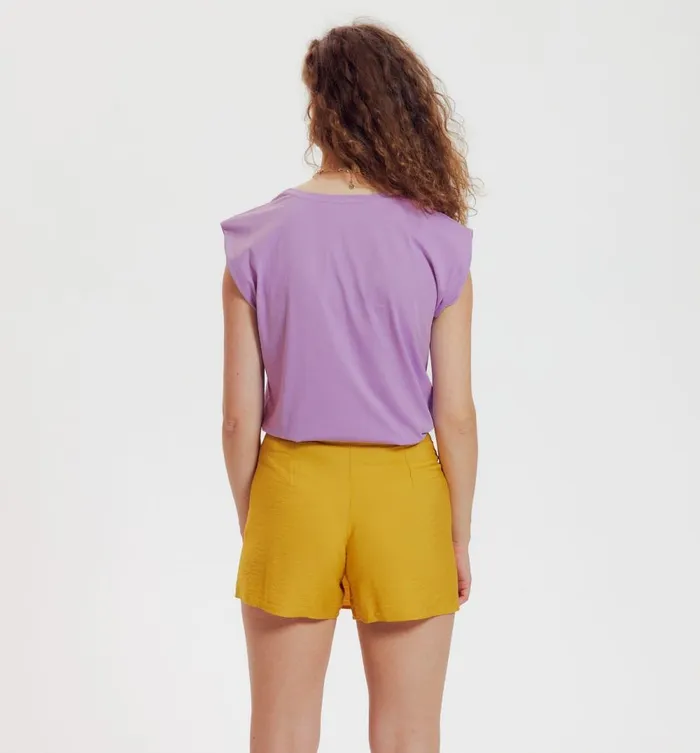 Women RoundNeck Top 8211 Lilas Prints Promod Tops Women RoundNeck Top 8211 Lilas Prints Promod Tops