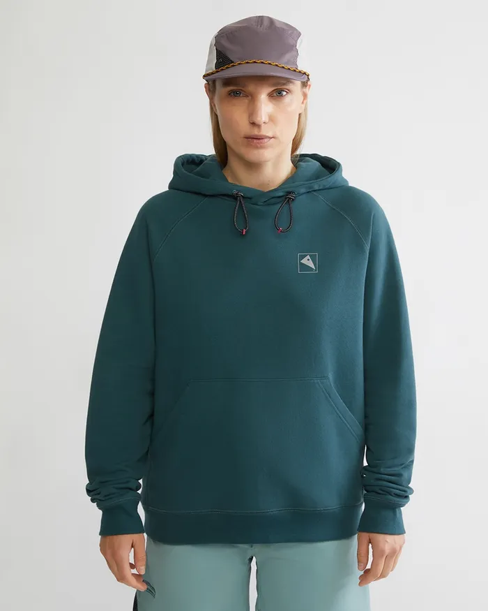 Women Runa Elements Organic Cotton Hoodie Dark Deep Sea Klttermusen Fleeces and Sweaters Women Runa Elements Organic Cotton Hoodie Dark Deep Sea Klttermusen Fleeces and Sweaters