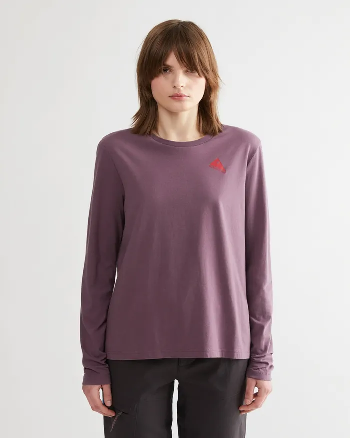 Women Runa Rain Mouse Organic Cotton Long Sleeve Tee Dark Deep Sea Klttermusen TShirts