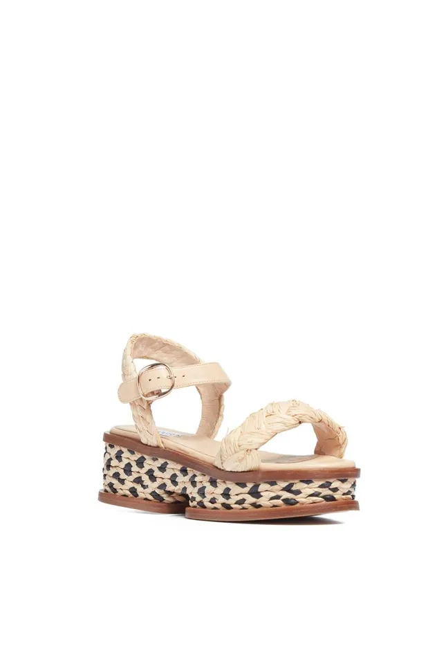 Women Sandals Gabriela Hearst Michael Platform Sandal In Cream Raffia