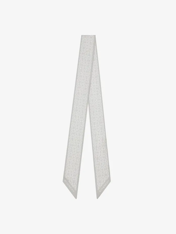 Women Scarves Givenchy 4G Bandeau In Silk Marble Grey