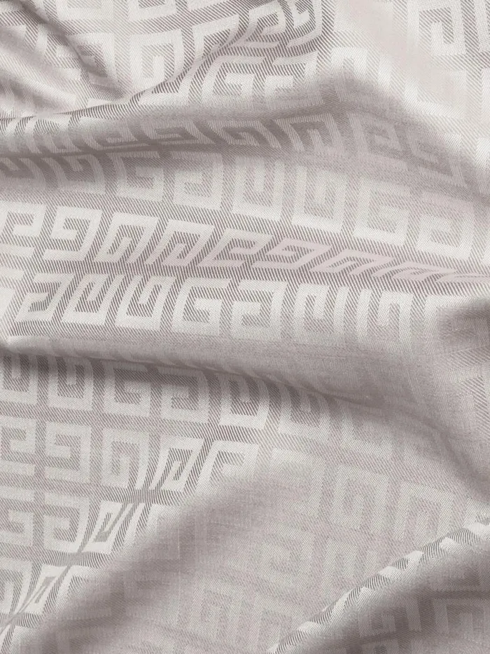 Women Scarves Givenchy 4G Shawl In Silk And Wool Dust Grey Women Scarves Givenchy 4G Shawl In Silk And Wool Dust Grey