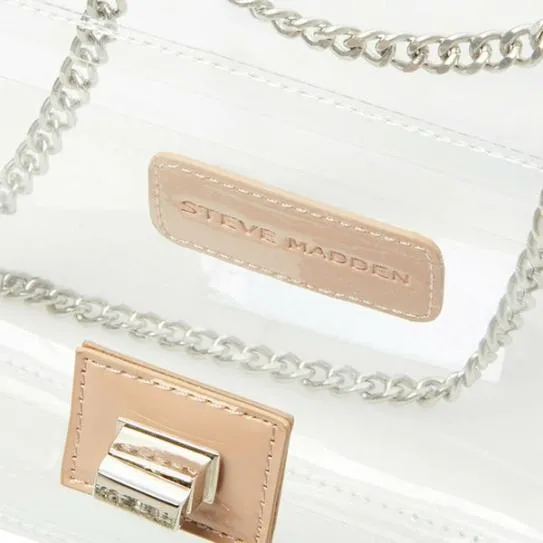 Women SCENE BAG CLEAR Clear Steve Madden Crossbody Bags Women SCENE BAG CLEAR Clear Steve Madden Crossbody Bags