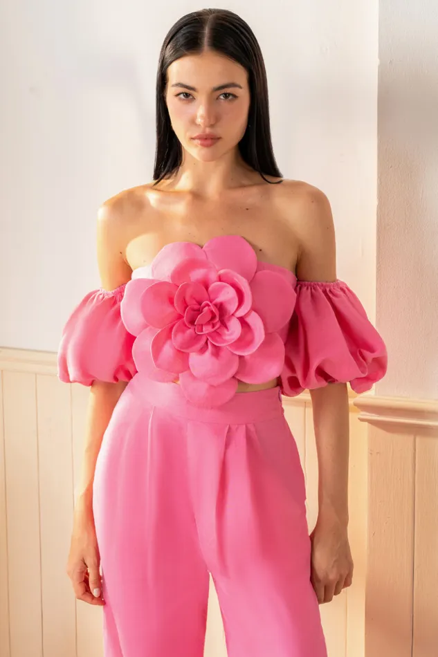 Women Sets YUMI KIM KEIRA TOP Pink Linen