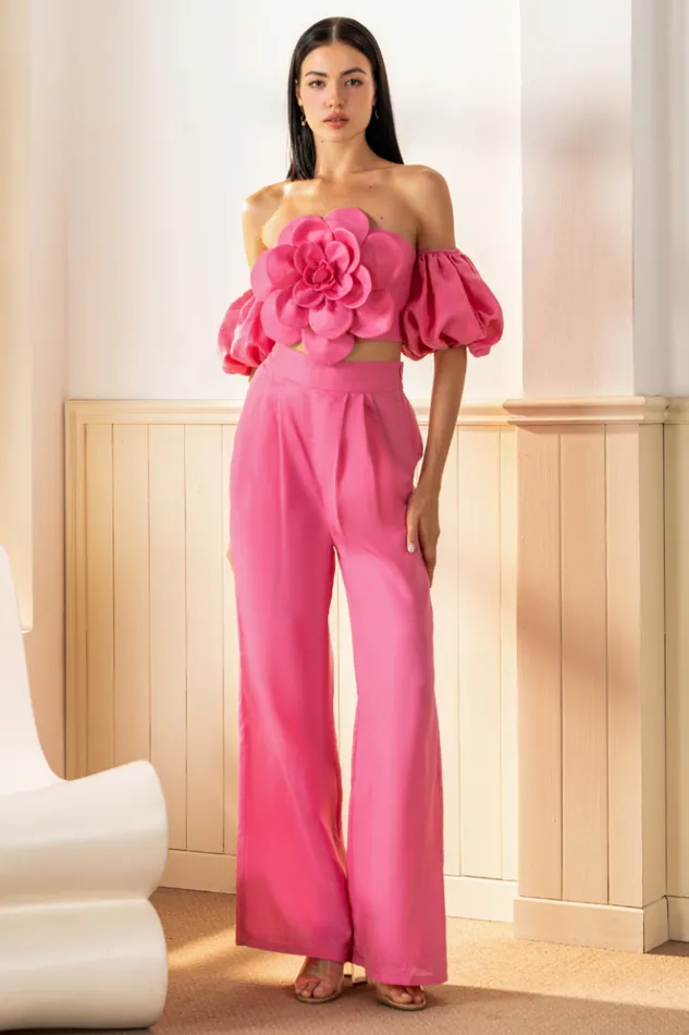 Women Sets YUMI KIM KEIRA TOP Pink Linen