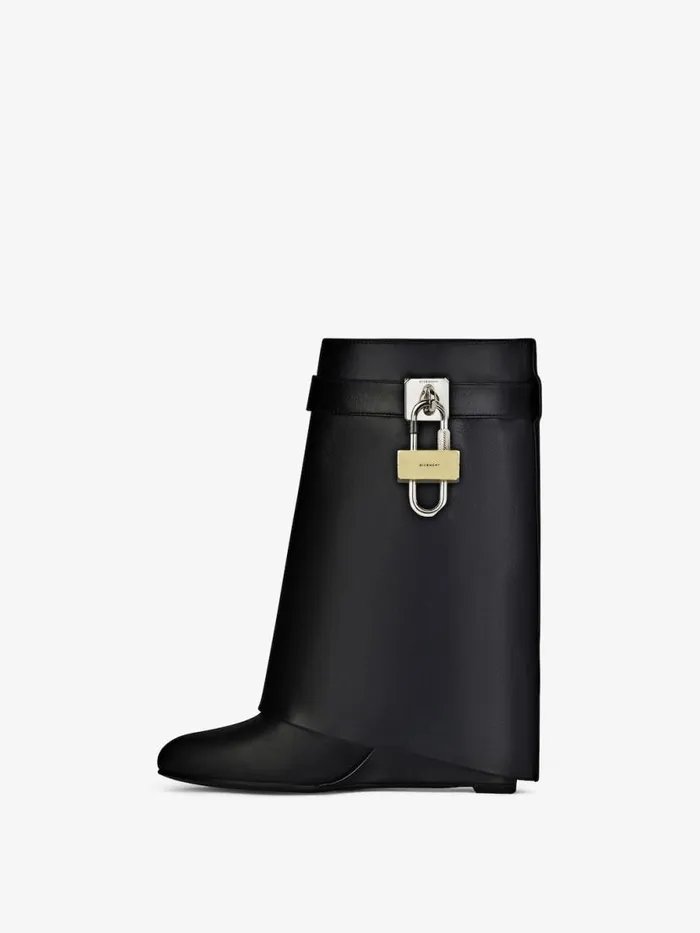 Women Shark Lock Givenchy Shark Lock Ankle Boots In Leather Black Women Shark Lock Givenchy Shark Lock Ankle Boots In Leather Black