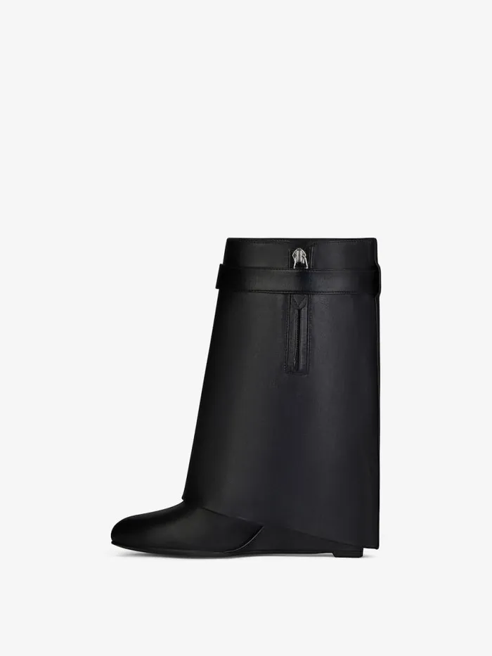 Women Shark Lock Givenchy Shark Lock Ankle Boots In Leather Black Women Shark Lock Givenchy Shark Lock Ankle Boots In Leather Black