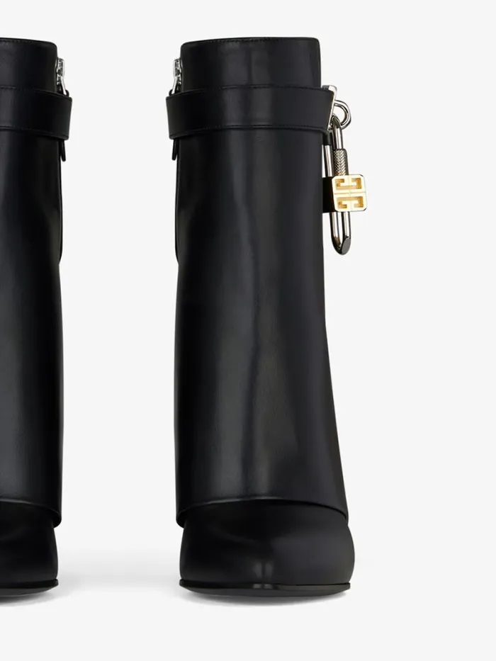 Women Shark Lock Givenchy Shark Lock Ankle Boots In Leather Black Women Shark Lock Givenchy Shark Lock Ankle Boots In Leather Black