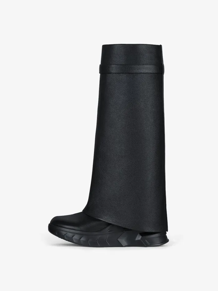 Women Shark Lock Givenchy Shark Lock Biker Boots In Grained Leather Black Women Shark Lock Givenchy Shark Lock Biker Boots In Grained Leather Black