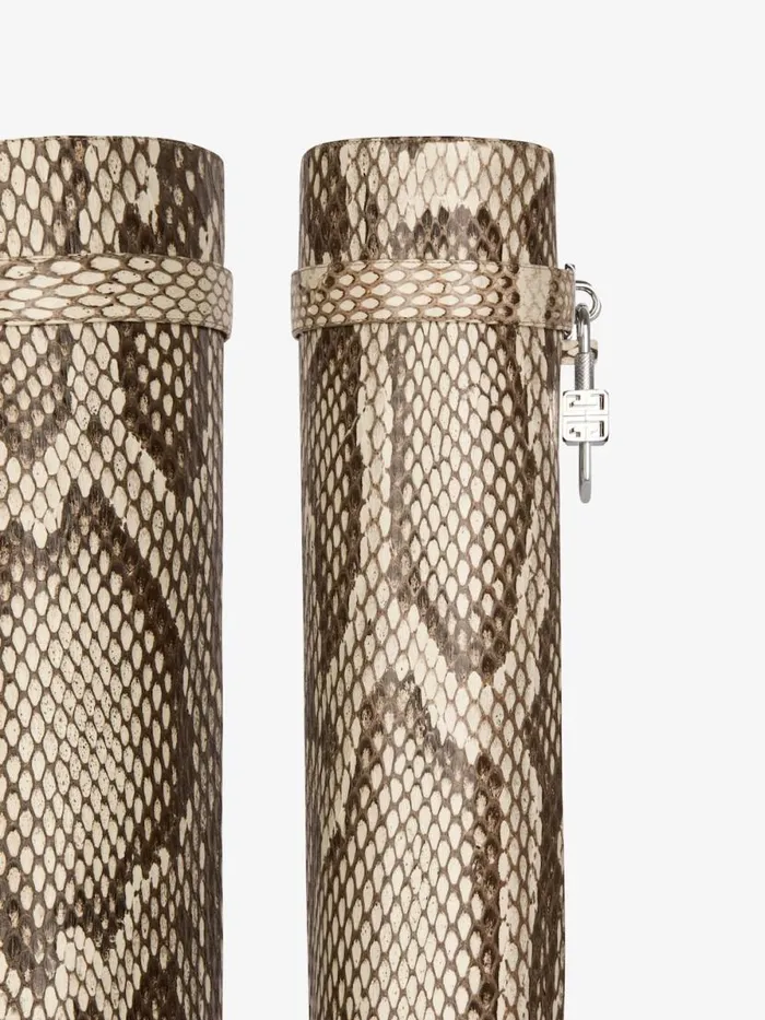 Women Shark Lock Givenchy Shark Lock Boots In Python Greynatural Women Shark Lock Givenchy Shark Lock Boots In Python Greynatural