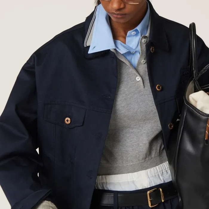 Women Shirts And Tops Miu Miu Poplin Shirt Sky Blue Women Shirts And Tops Miu Miu Poplin Shirt Sky Blue