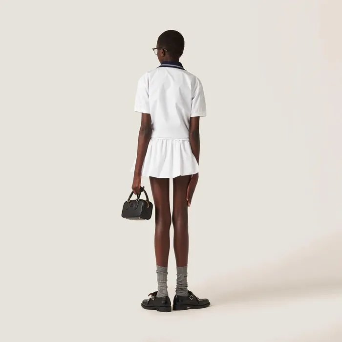 Women Shirts And Tops Miu Miu Poplin Shirt White