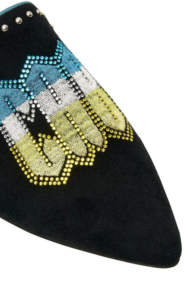 Women Shoes Camilla Aus Embroidered Slipper Placement