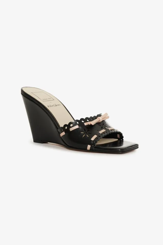 Women Shoes For Love and Lemons Madalie Wedge Heels Black