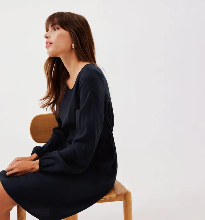 Women Short Dress 8211 Navy Blue Promod Dresses Women Short Dress 8211 Navy Blue Promod Dresses