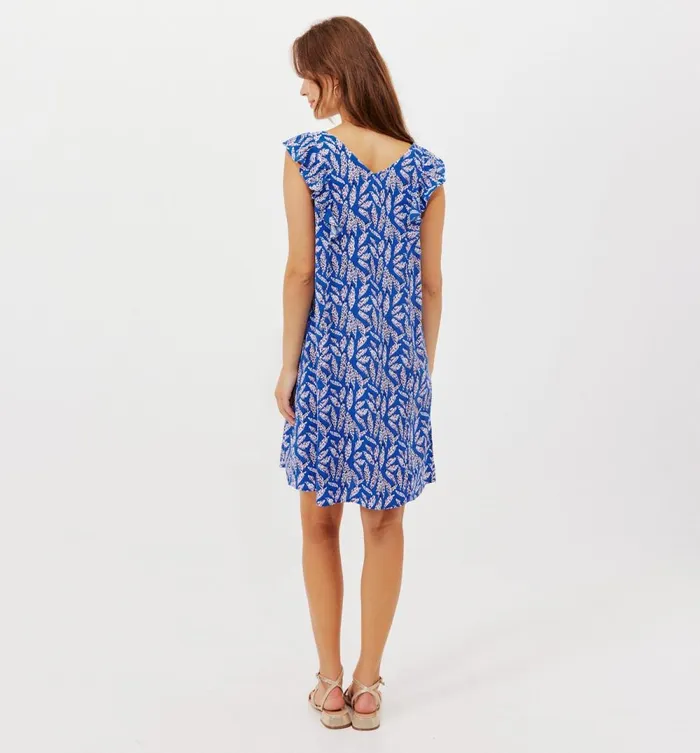 Women Short Flared Dress 8211 Multicolour Print Promod Dresses