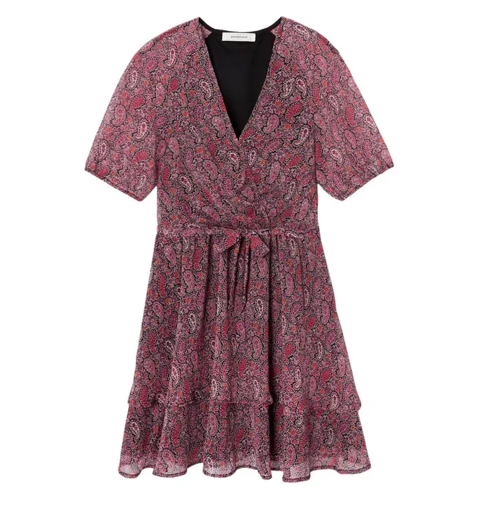 Women Short Frilly Dress 8211 Multicolour Print Promod Dresses Women Short Frilly Dress 8211 Multicolour Print Promod Dresses