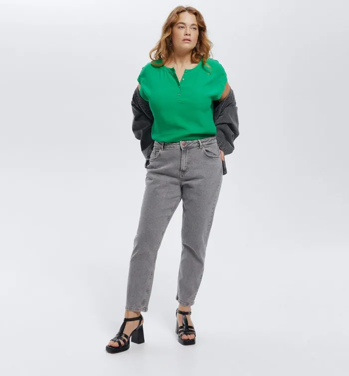 Women ShortSleeved Blouse 8211 Green Promod Shirts And Tunics Women ShortSleeved Blouse 8211 Green Promod Shirts And Tunics