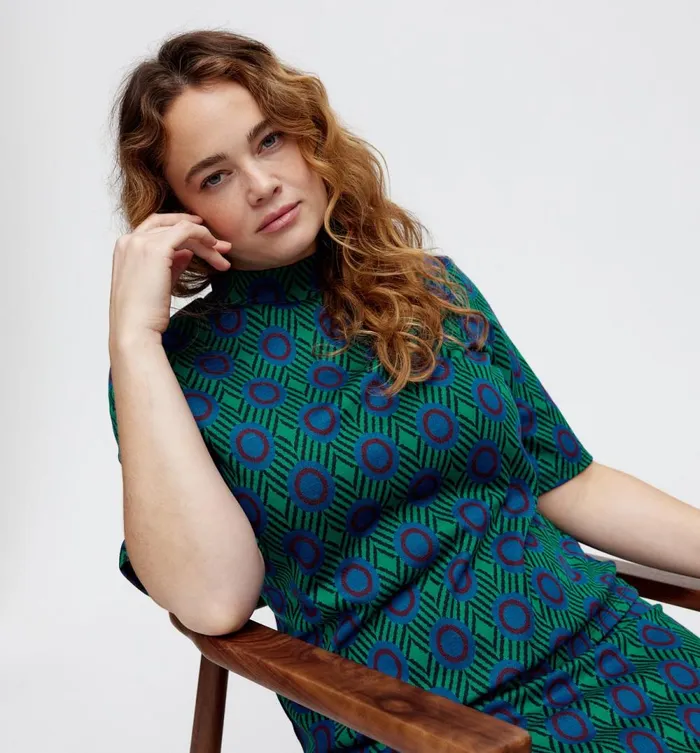 Women ShortSleeved Top 8211 Green Print Promod Tops Women ShortSleeved Top 8211 Green Print Promod Tops