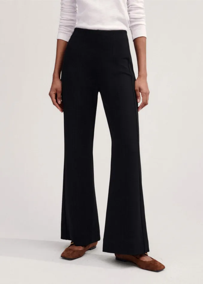 Women Short Ultimate Stretch Travel Tailoring Pant Black MEEM