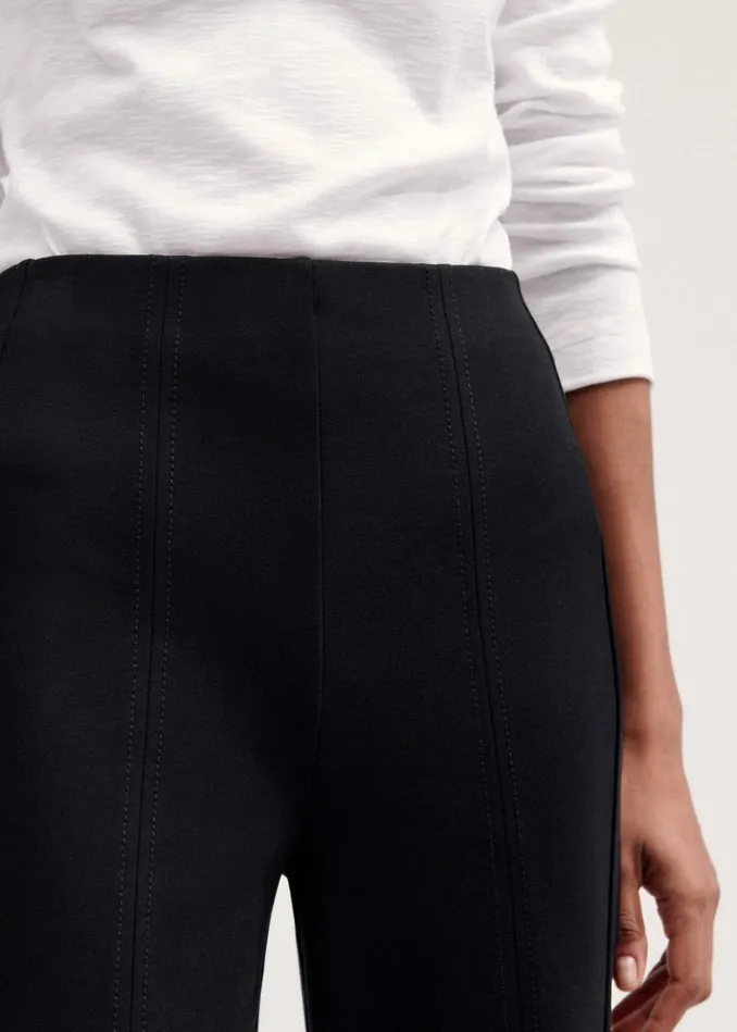 Women Short Ultimate Stretch Travel Tailoring Pant Black MEEM