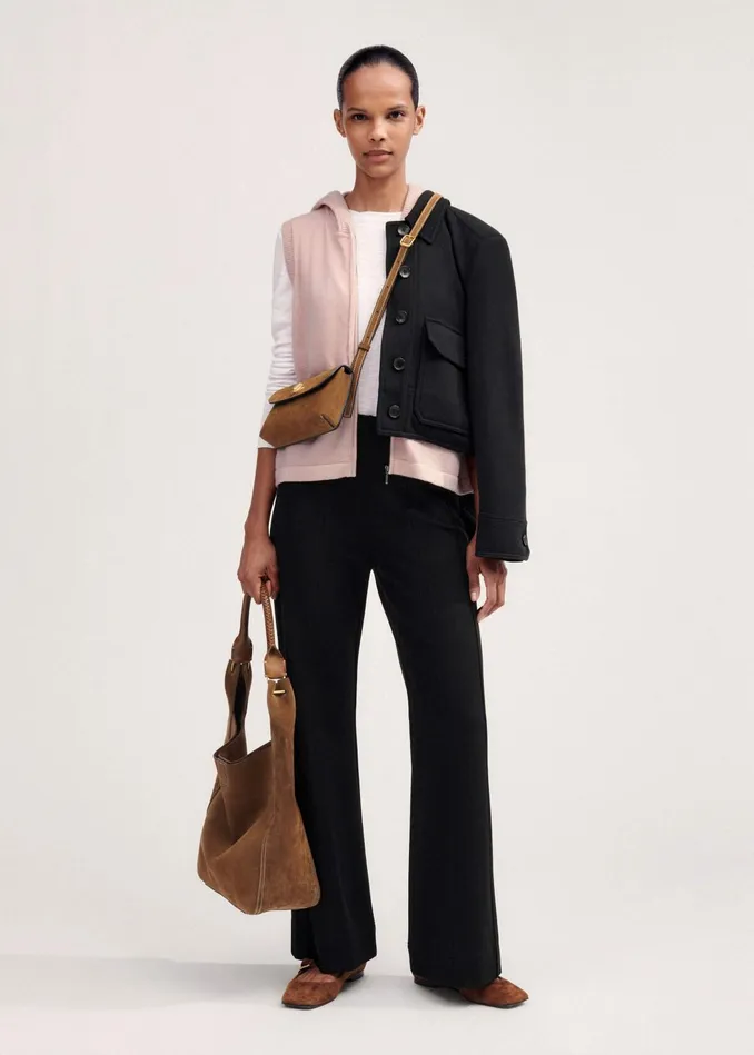 Women Short Ultimate Stretch Travel Tailoring Pant Black MEEM