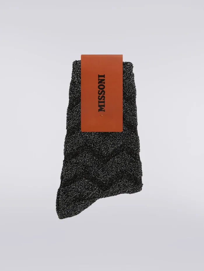 Women Short Zigzag Cotton And Nylon Socks Multicoloured Missoni Socks Women Short Zigzag Cotton And Nylon Socks Multicoloured Missoni Socks