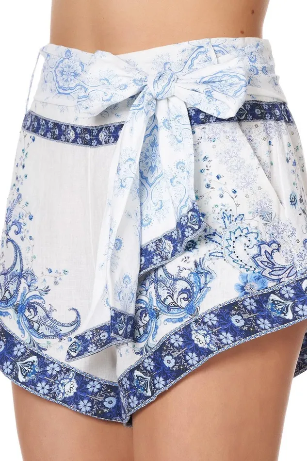 Women Shorts Camilla Tie Detail High Cut Shorts Talking About A Revolution