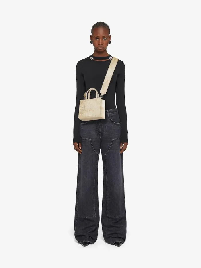 Women Shoulder Bags Givenchy Mini GTote Shopping Bag In 4G Lurex Embroidery Dusty Golden Women Shoulder Bags Givenchy Mini GTote Shopping Bag In 4G Lurex Embroidery Dusty Golden