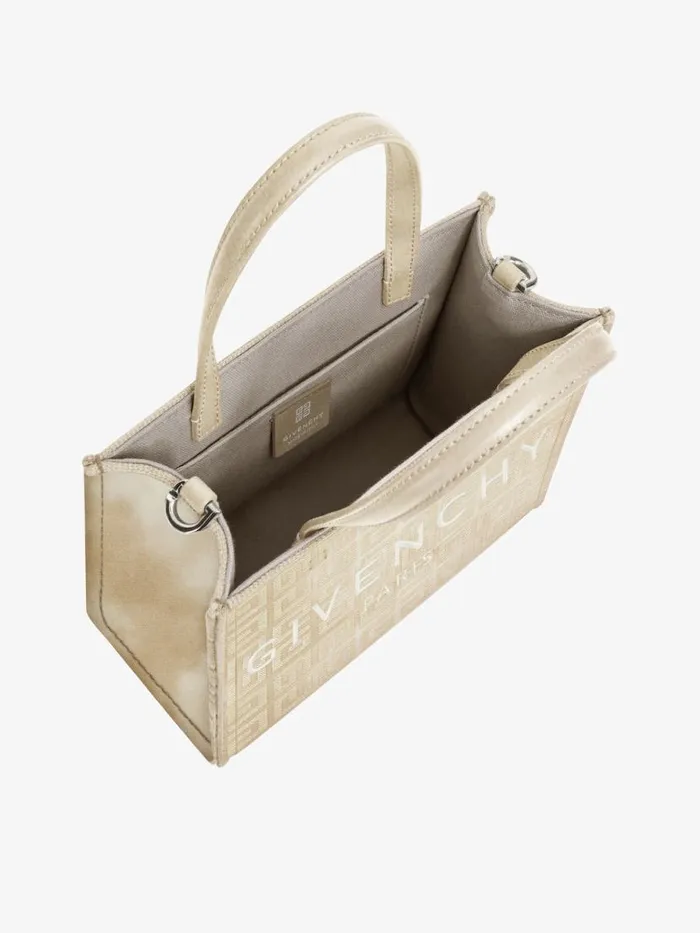 Women Shoulder Bags Givenchy Mini GTote Shopping Bag In 4G Lurex Embroidery Dusty Golden Women Shoulder Bags Givenchy Mini GTote Shopping Bag In 4G Lurex Embroidery Dusty Golden