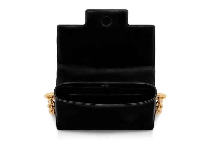 Women Shoulder Bags Tom Ford Quilted Leather T Medium Shoulder Bag