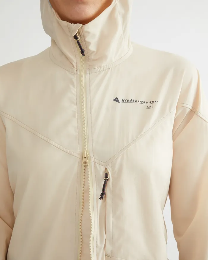 Women Sif Ultralight Jacket Deep Sea Klttermusen Wind Resistant Jackets