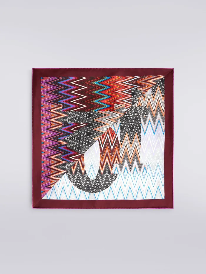 Women Silk Chevron Scarf Multicoloured Missoni Scarves and Foulards