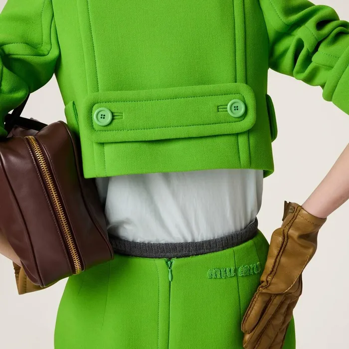 Women Skirts Miu Miu Natt Pencil Skirt Apple Green Women Skirts Miu Miu Natt Pencil Skirt Apple Green