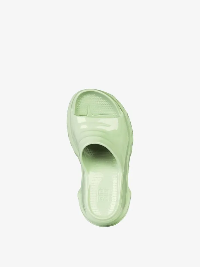 Women Slides and Sandals Givenchy Marshmallow Wedge Sandals In Rubber Pistachio Women Slides and Sandals Givenchy Marshmallow Wedge Sandals In Rubber Pistachio