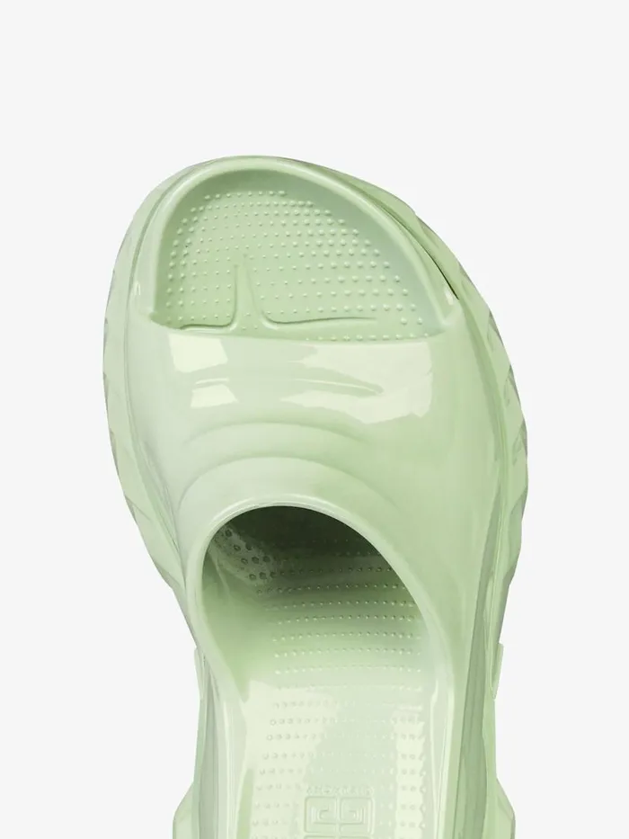 Women Slides and Sandals Givenchy Marshmallow Wedge Sandals In Rubber Pistachio Women Slides and Sandals Givenchy Marshmallow Wedge Sandals In Rubber Pistachio