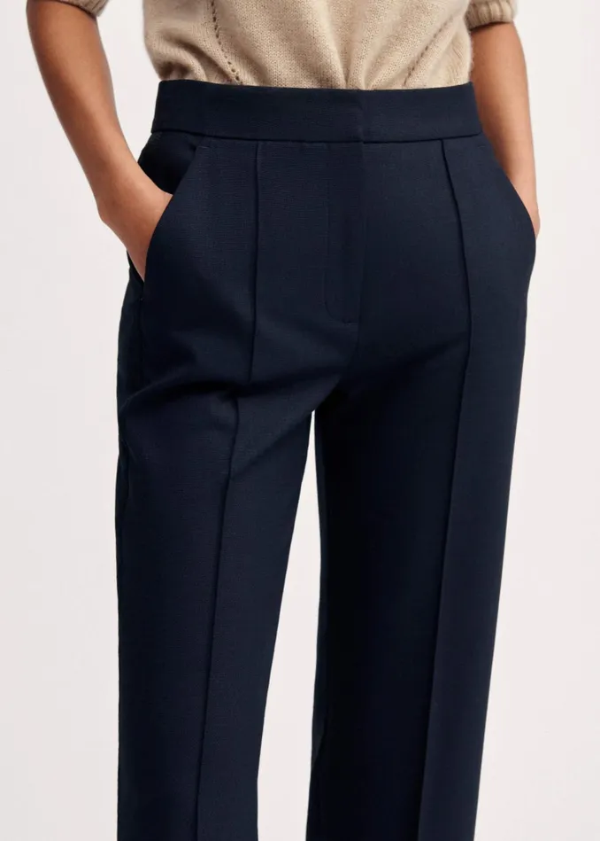 Women Slim Crop Forever Pant Navy MEEM