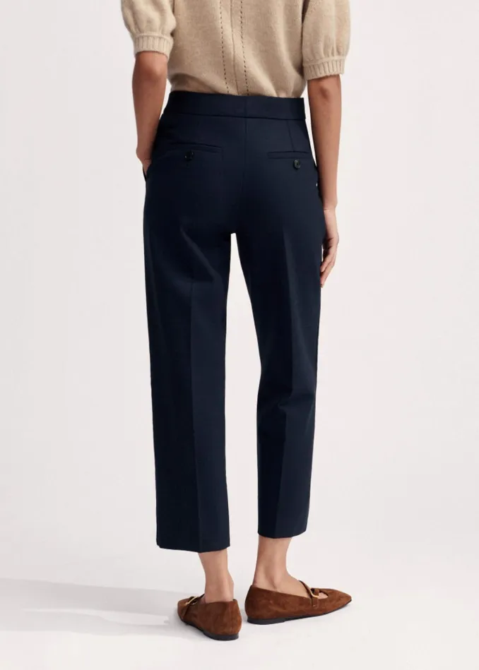 Women Slim Crop Forever Pant Navy MEEM