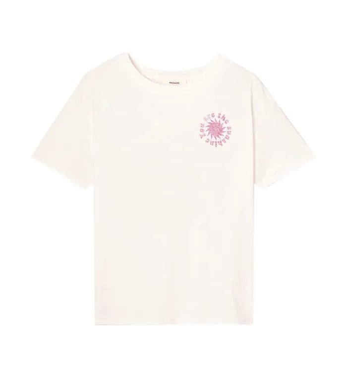 Women Slogan Top 8211 Ecru Print Promod Tops Women Slogan Top 8211 Ecru Print Promod Tops