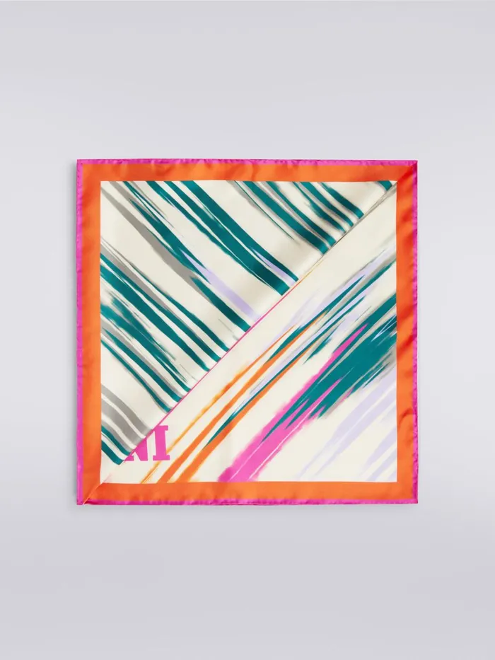 Women Slub Silk Scarf Multicoloured Missoni Scarves and Foulards