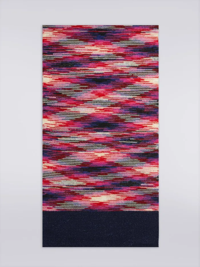 Women Slub Wool And Viscose Scarf Multicoloured Missoni Scarves and Foulards