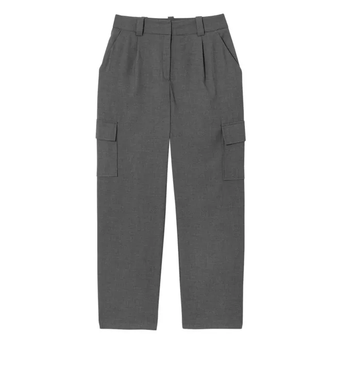 Women Smart Cargo Trousers 8211 Acier Moyen Promod Trousers
