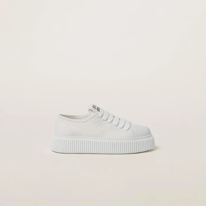 Women Sneakers Miu Miu Denim Sneakers White Women Sneakers Miu Miu Denim Sneakers White
