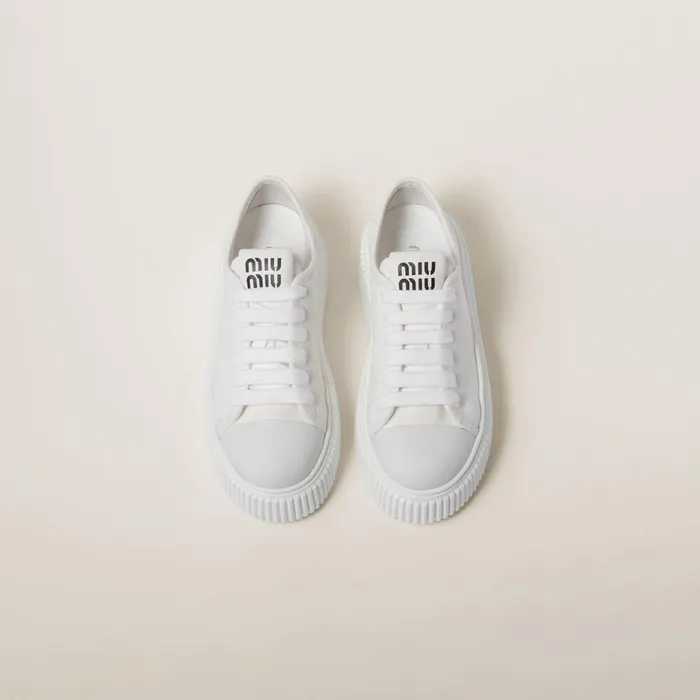 Women Sneakers Miu Miu Denim Sneakers White Women Sneakers Miu Miu Denim Sneakers White