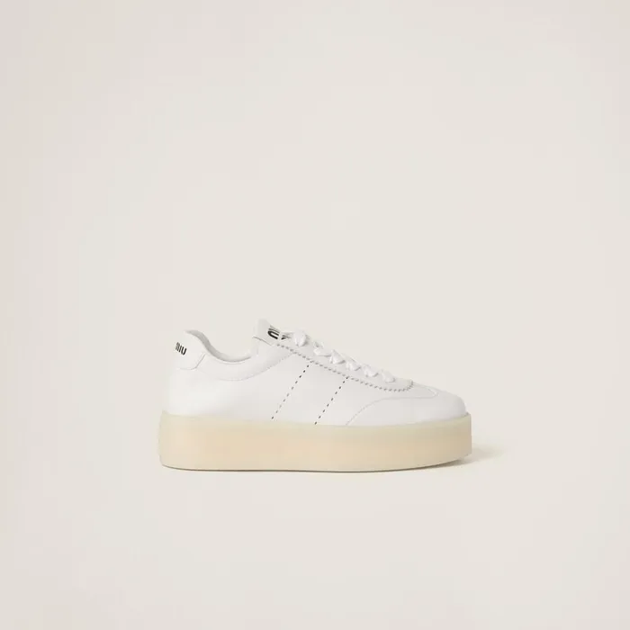 Women Sneakers Miu Miu Leather Sneakers White Women Sneakers Miu Miu Leather Sneakers White