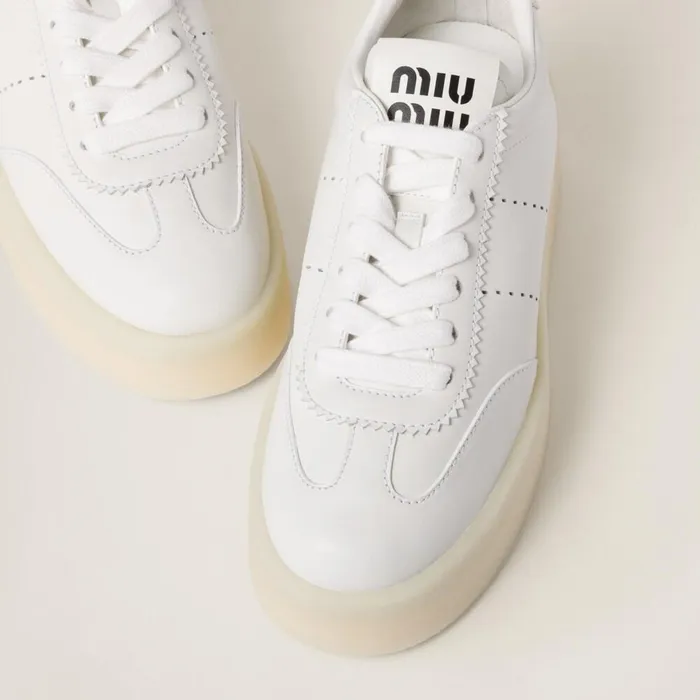Women Sneakers Miu Miu Leather Sneakers White Women Sneakers Miu Miu Leather Sneakers White